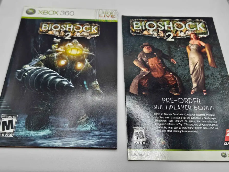 Xbox 360 Bioshock 2 Booklet