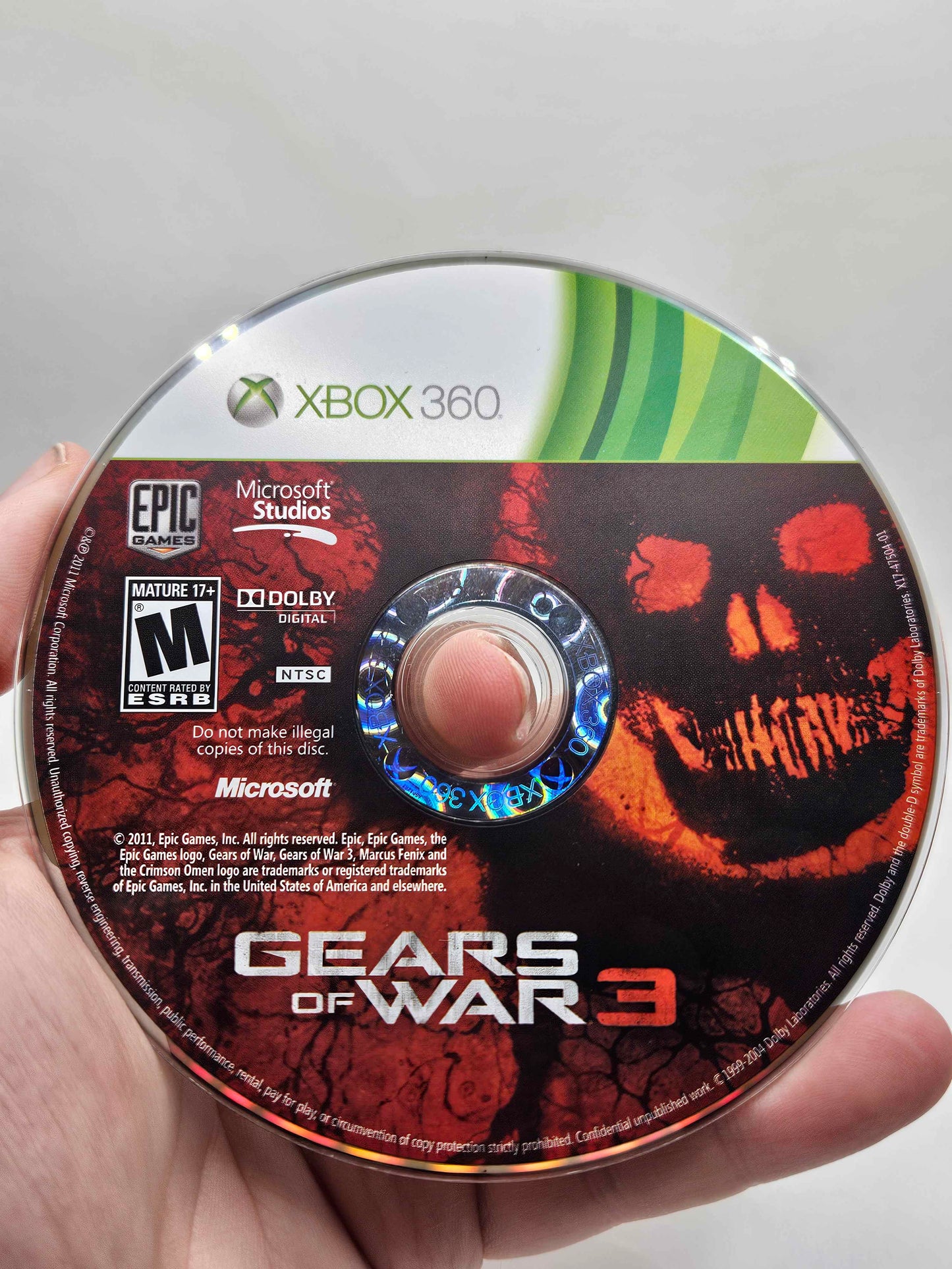 XBOX 360 - Gears of War 3 - CiB w/Stickers - Great Condition