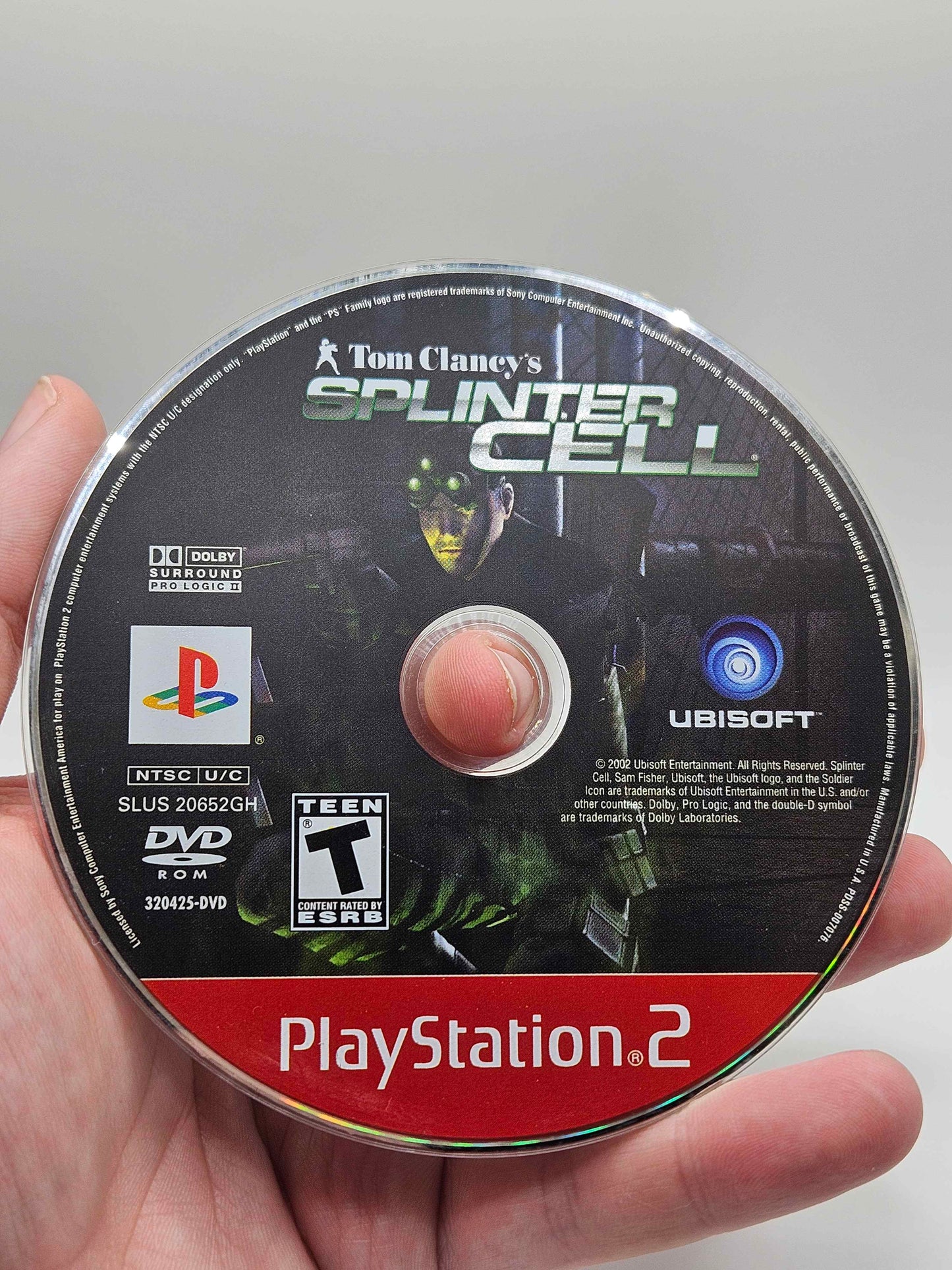 Playstation 2 - Splinter Cell (Missing Manual) - Good Condition